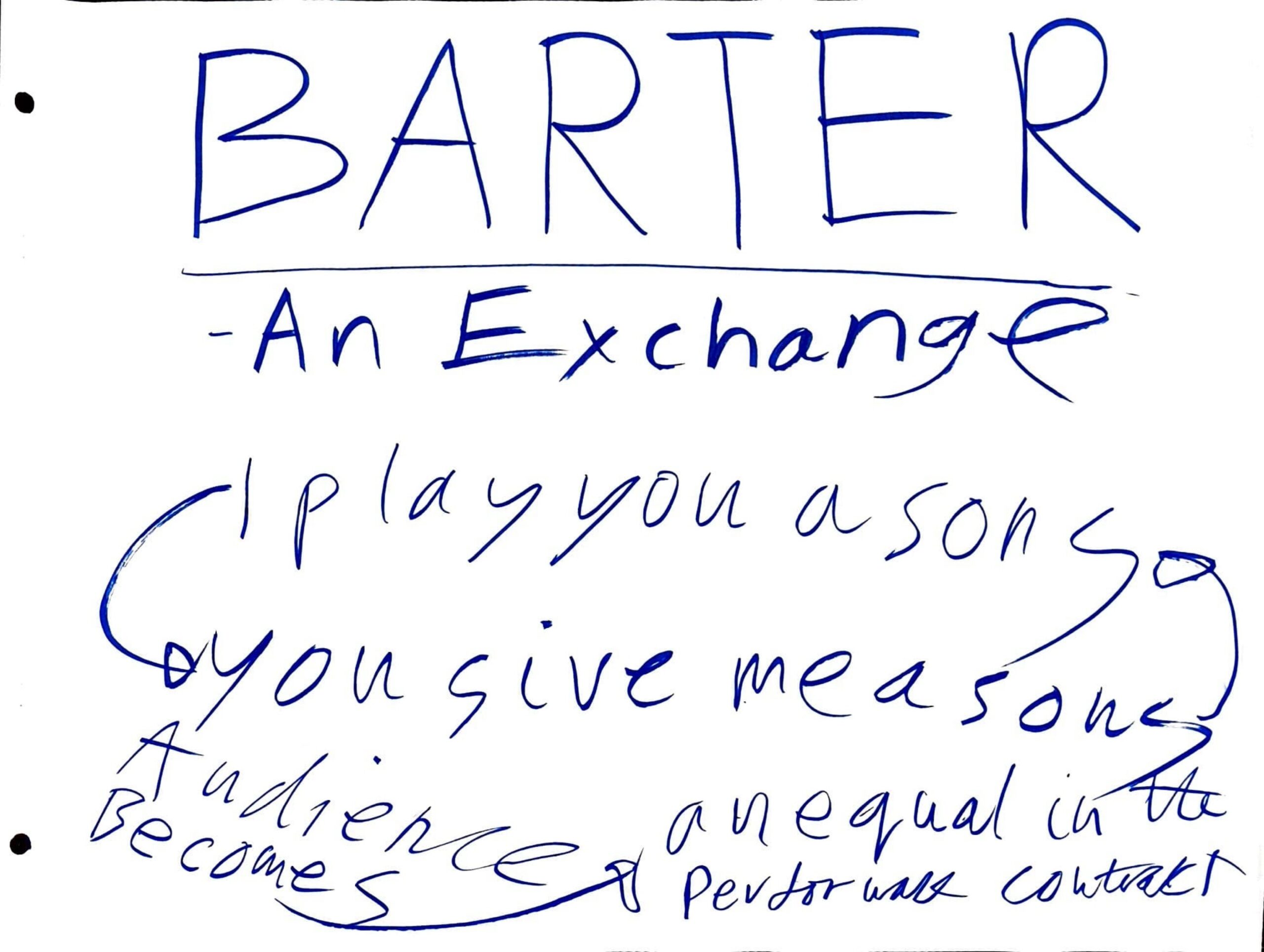 Acts of Cultural Barter